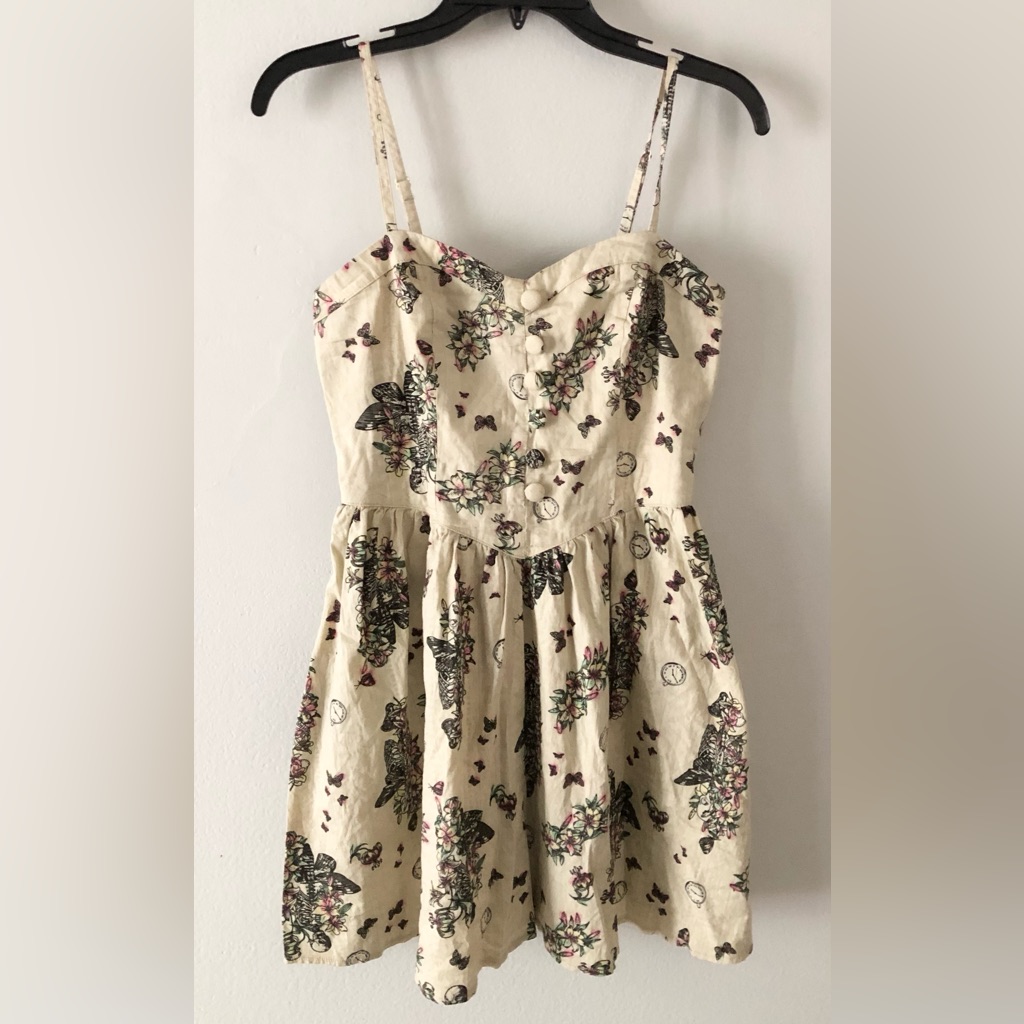 Hell Bunny Elaine Skeleton Rockabilly Pin Up Emo Goth Dress — image 2 of 8